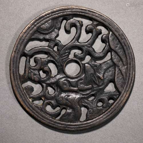 Tang Dynasty Bronze Flower Coins with Animal Patterns