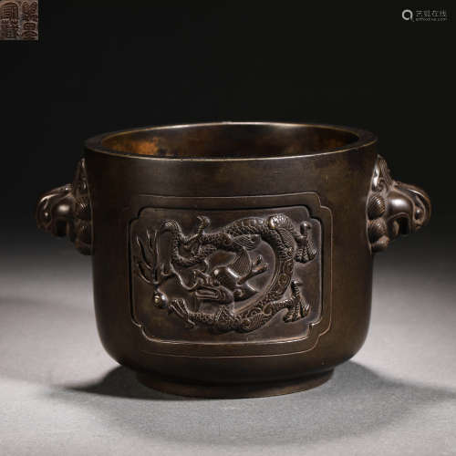 Ming Dynasty Bronze Dragon Aromatherapy Oven