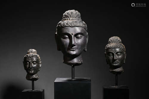 Han Dynasty A group of stone statues of Gandhara