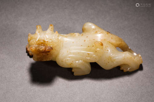 Han Dynasty Hetian jade beast