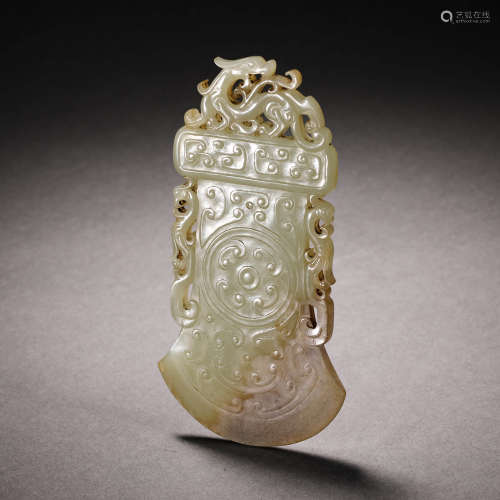 Han Dynasty Hetian Jade Axe