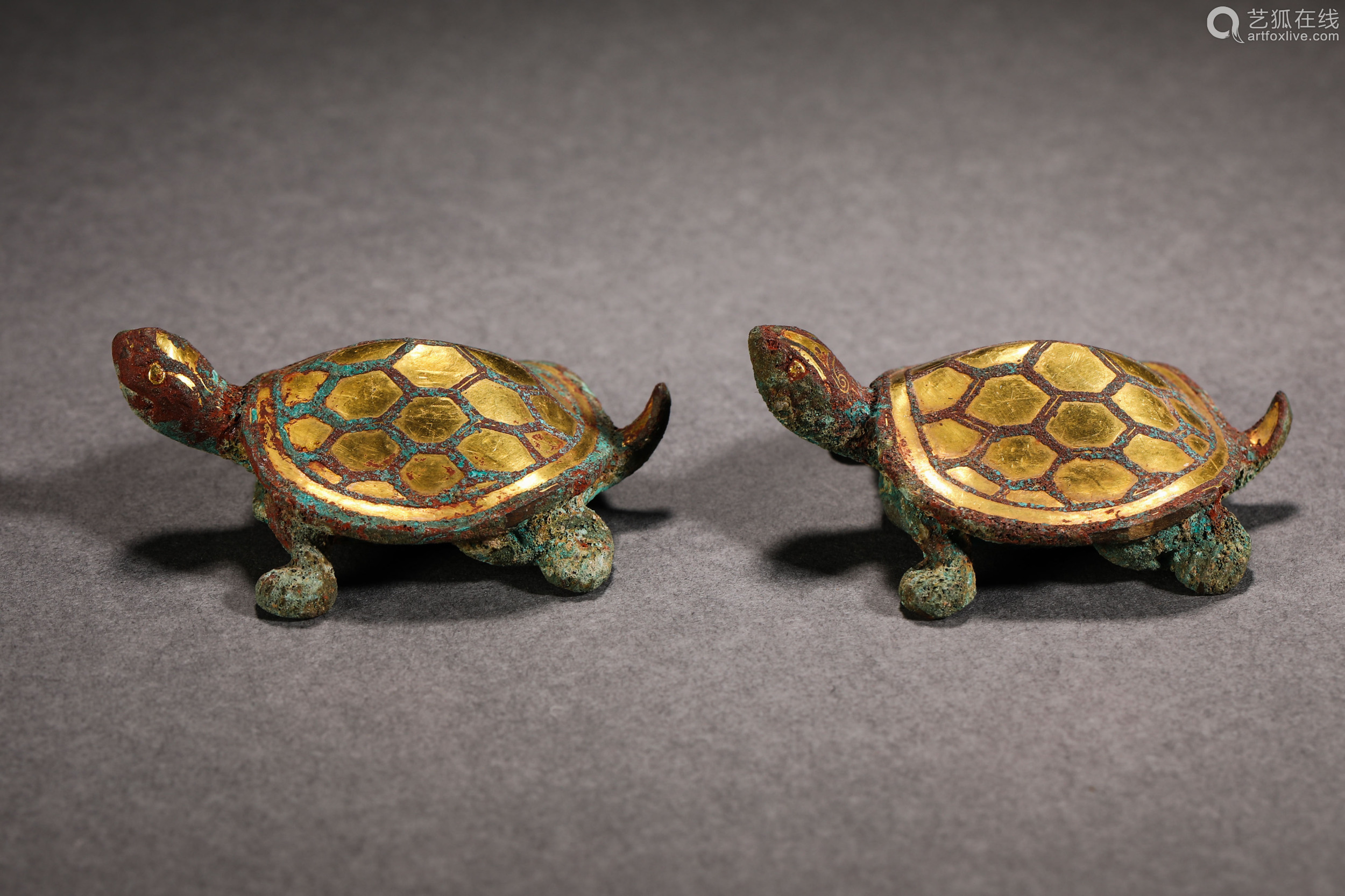 Han dynasty wrong gold and silver turtle