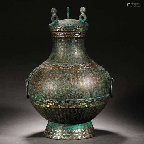 Han Dynasty Wrong Gold and Silver Inscription Jar