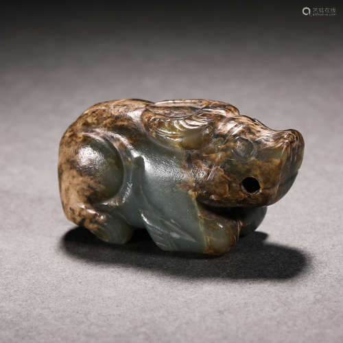 Han Dynasty Hetian Jade Pig