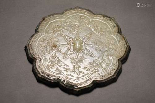 Han Dynasty Hetian Jade Bronze Mirror