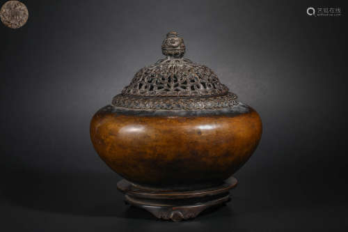 Qing Dynasty Bronze Aromatherapy Oven
