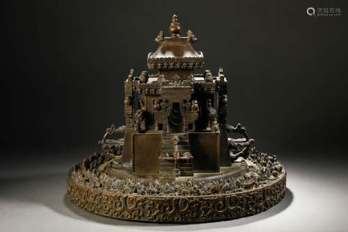 Qing Dynasty Bronze Mandala