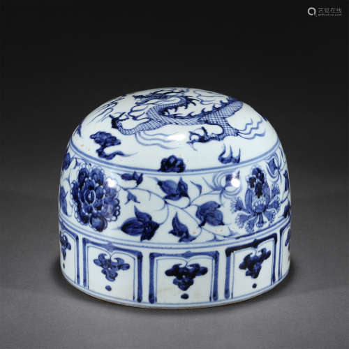 A BLUE AND WHITE PORCELAIN,YUAN