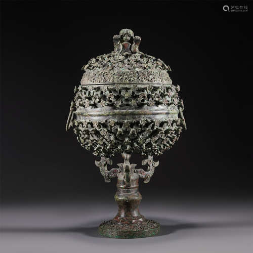 A CHINESE BRONZE CENSER