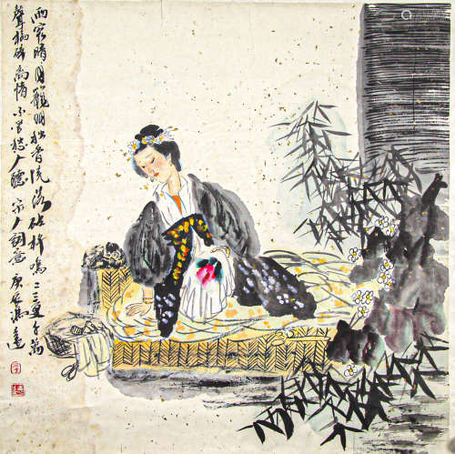 Chinese ink painting,
Song People's 