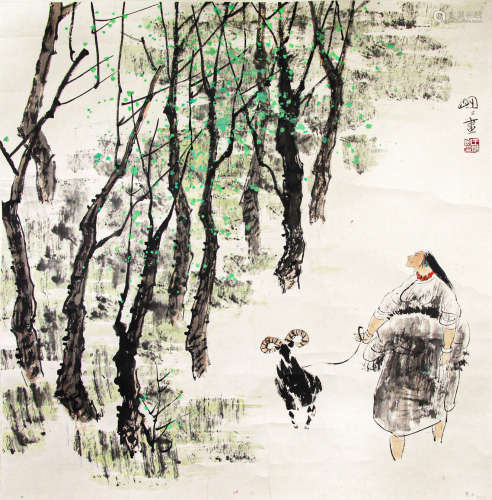 Chinese ink painting,
Wang Mingming's 