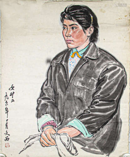 Chinese ink painting,
Liu Wenxi's 