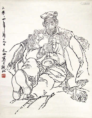 Chinese ink painting, Liu Wenxi's painting 