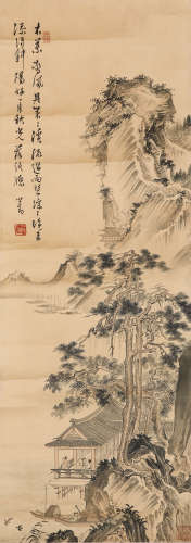 Chinese ink painting,
Pu Xinshe's Landscape Paintings