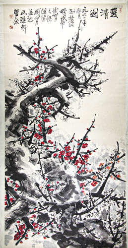 Chinese ink painting,
Double clear picture