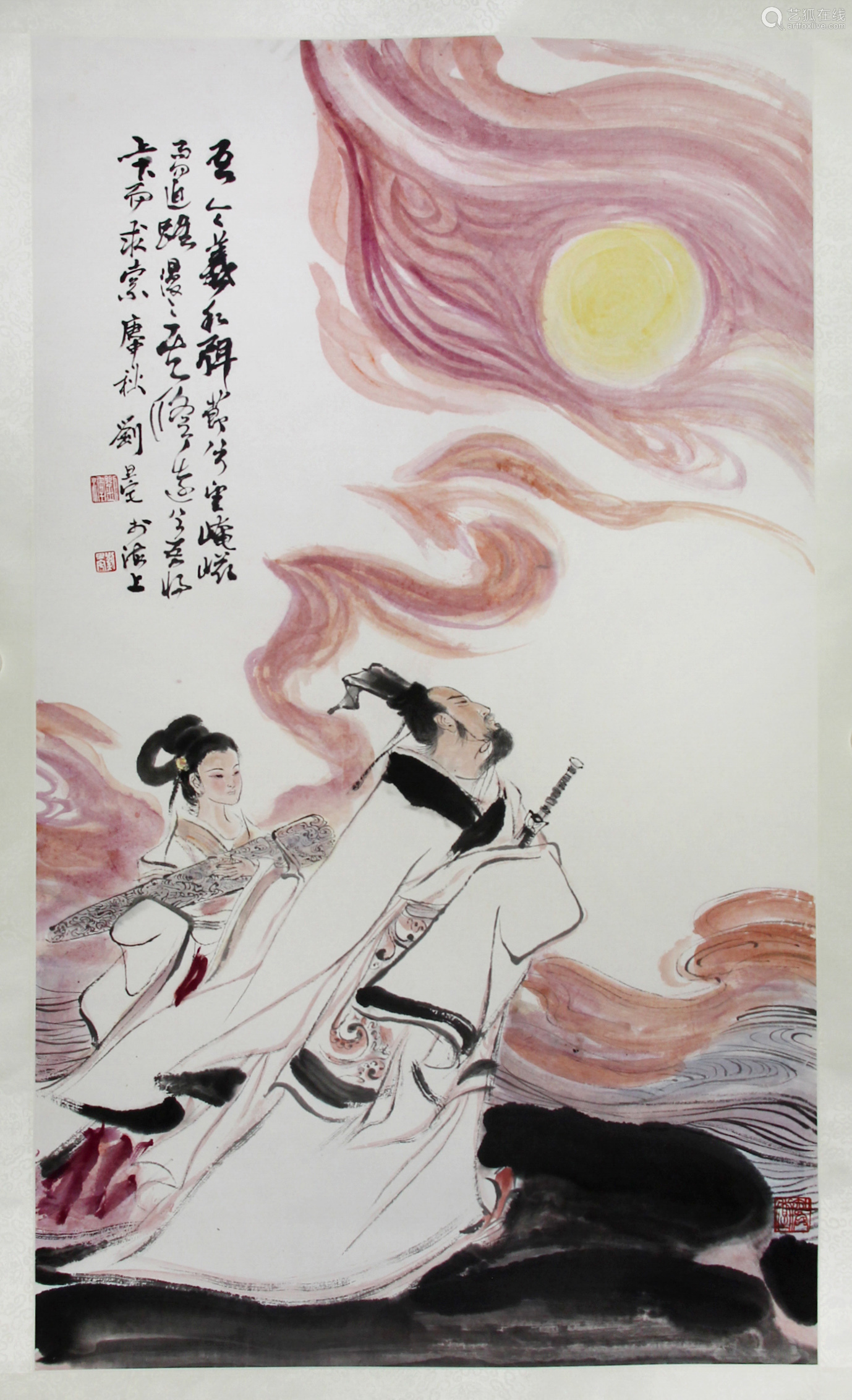 Chinese ink painting,
Liu Danzhai's 