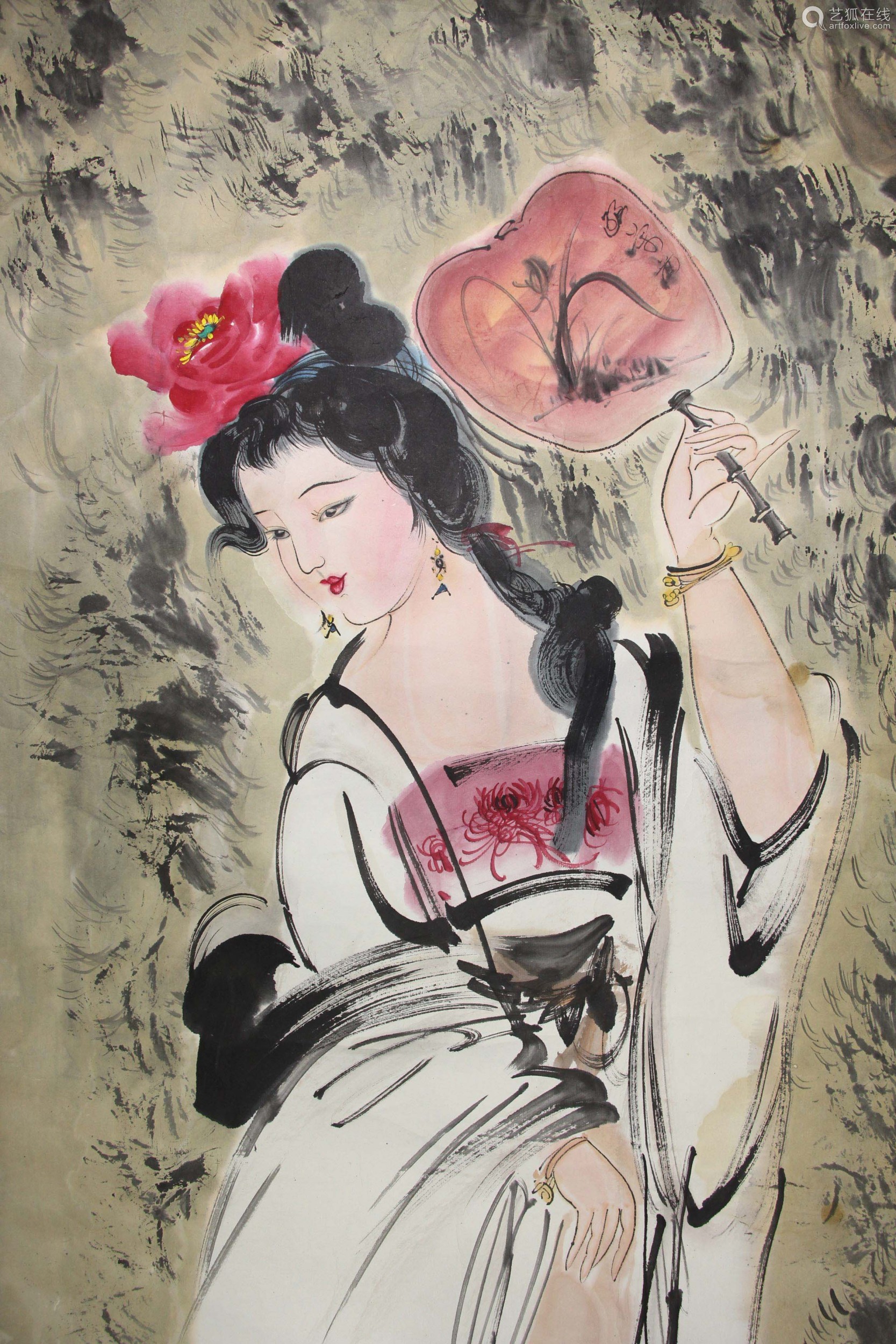Chinese ink painting,
Bai Boye's painting of 