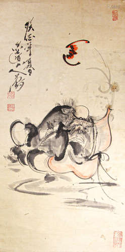 Chinese ink painting,
Mo Dao Shanren's 