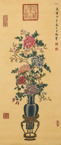 Chinese ink painting,
Cixi's ancient paintings