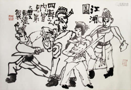 Chinese ink painting, Zhu Jianxin's 