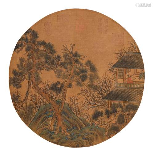 Chinese ink painting,
Song and Yuan Dynasty Wuming 