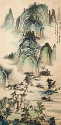 Chinese ink painting,
Wu Hufan's Landscape Paintings