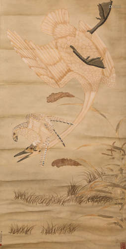 Chinese ink painting,
Jiang Tingxi's 