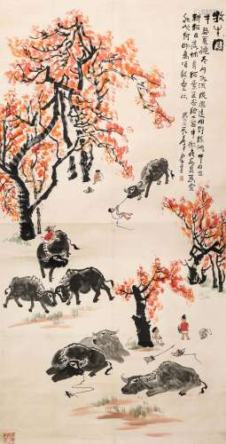 Chinese ink painting,
Li Keran's 