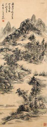 Chinese ink painting,
Huang Binhong's landscape paintings