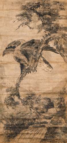Chinese ink painting,
Wu Chenzun Eagle Drawing
