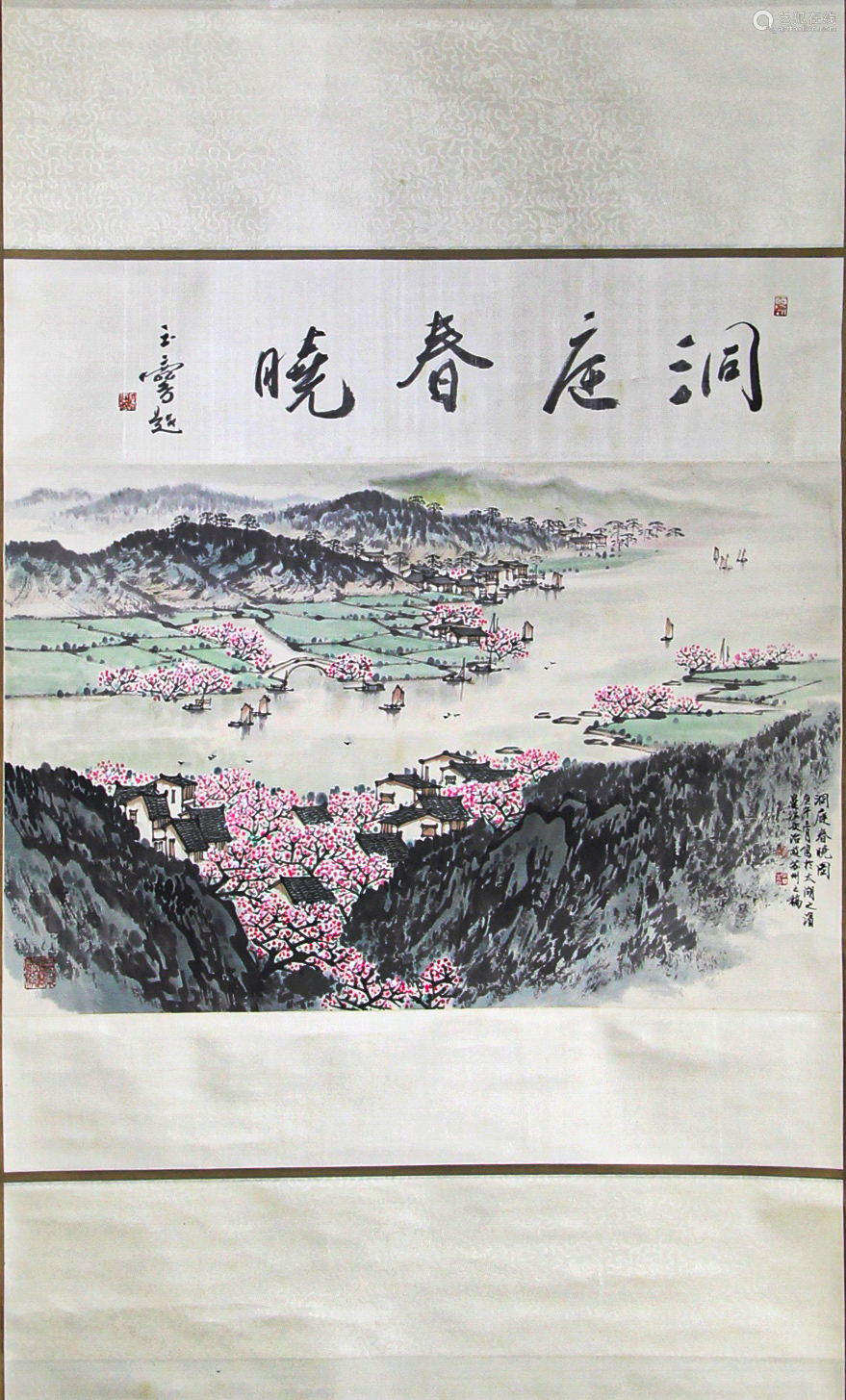 Chinese ink painting,
Song Wenzhi Landscape Painting