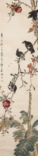 Chinese ink painting,
Jiang Handing's paintings of flowers a...