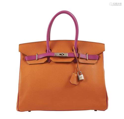 HERMÈS Probablement une Commande Spéciale 2007 Sac BIRKIN 35...