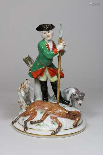 Johann Gottlieb Ehder (deutsch, 1717 - 1750), Jäger mit zwei...