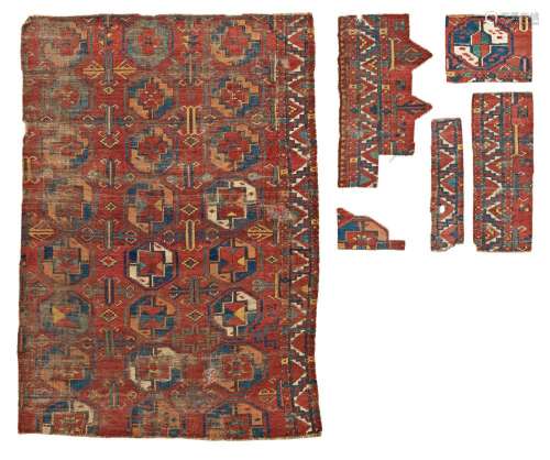 Fragments of an early Ersari Main Carpet