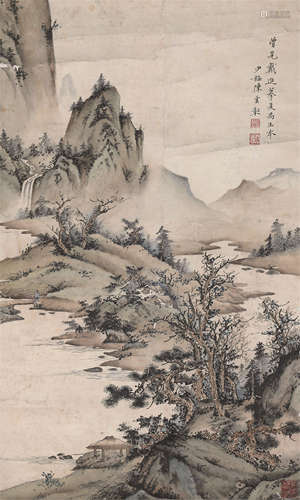 陈少梅（1909～1954）山水 设色纸本