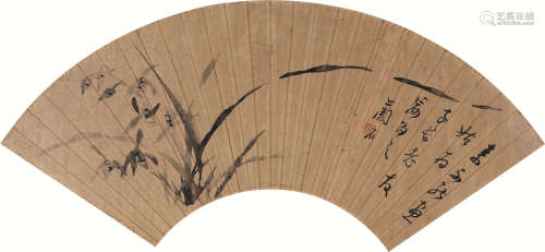 郭尚先（1785～1832）兰花图 水墨纸本