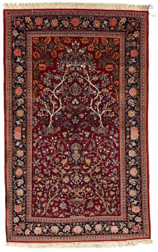 Kashan Rug with Silk