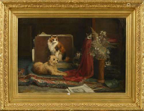 VAN DEN EYCKEN Charles (1859 - 1923) Huile sur toile "C...