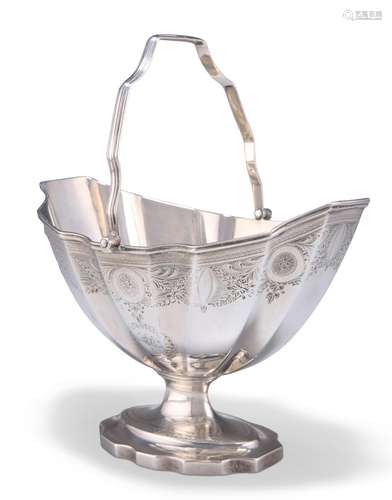 A GEORGE III SILVER SUGAR BASKET, by Samuel Godbehere & ...