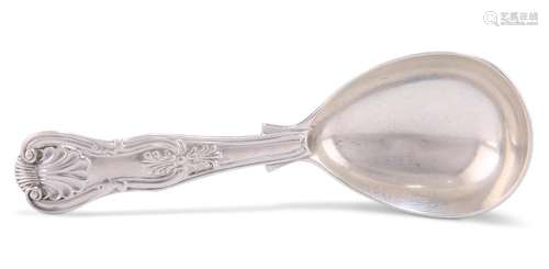 A GEORGE III SILVER CADDY SPOON, maker's mark indistinc...