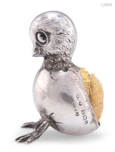 A GEORGE V SILVER NOVELTY PINCUSHION, by M & C Lister Lt...