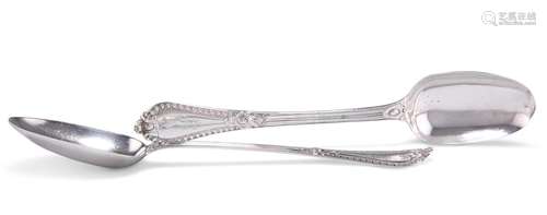 A PAIR OF VICTORIAN SILVER BASTING SPOONS, by George William...