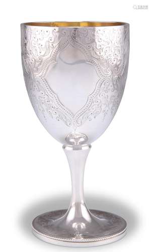 A VICTORIAN SILVER GOBLET, by Henry Holland (of Holland, Ald...