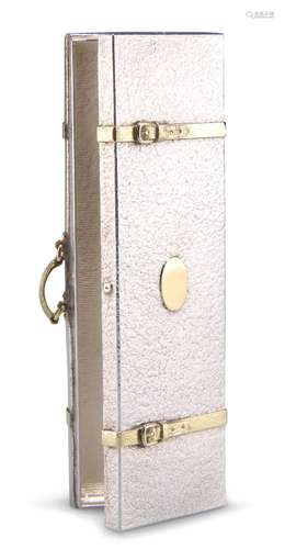 AN ELIZABETH II SILVER NOVELTY LUGGAGE CASE, by Theo Fennell...