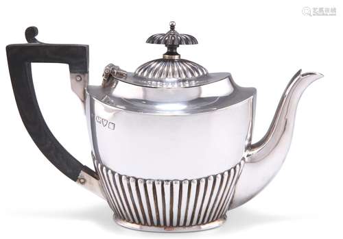 A GEORGE V SILVER BACHELORS TEAPOT, by George Nathan & R...