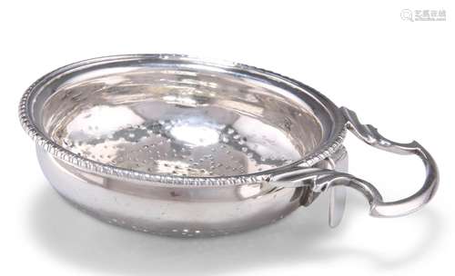 A GEORGE III SILVER LEMON STRAINER, lacking maker's mar...