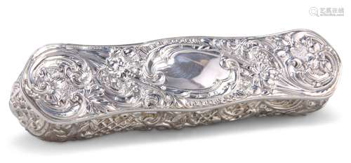 AN EDWARDIAN SILVER TABLE JEWELLERY BOX, by The Alexander Cl...