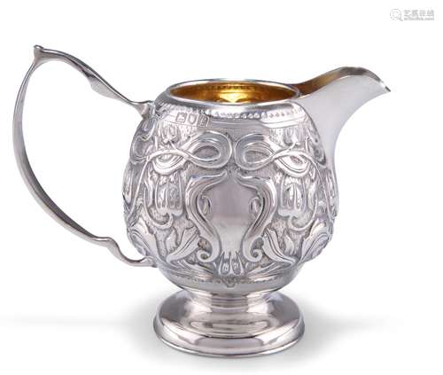 AN ART NOUVEAU SILVER CREAM, by William Hutton & Sons Lt...