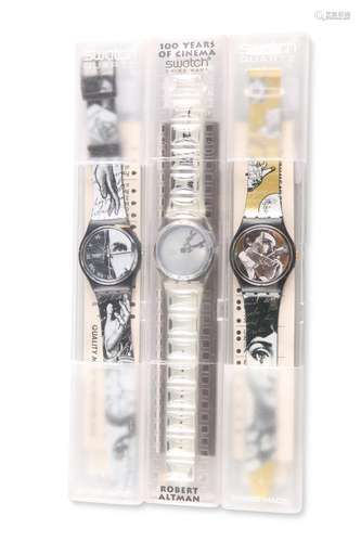 THREE ASSORTED SWATCH WATCHES, comprising BAISER D'ANTA...